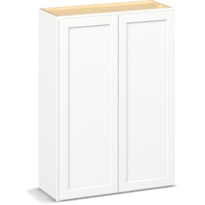 Reliabilt Parkstone II Reliabilt Parkstone II Brilliant White Wall Cabinet, 2 Doors, 30-in x 42-in - 641259 | Lowe's Pro Supply